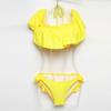 Nuevo en stock bikini sexy lindo con volantes hombros descubiertos hombros descubiertos push up para pecho pequeño traje de baño con aros traje de baño para mujer