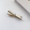Clássico francês Bow Hairpin Ácido acético Fresh Girl Side Bangs Clip Cross Hollow Bow Tie Hairpin