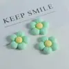 Acessórios de joias de resina com flores pequenas e frescas para todas as ocasiões, acessórios de cabelo de gel creme, sapatos com furos, acessórios diy pj526