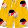 Shorts de playa para hombre, shorts de verano finos con estampado floral, shorts de natación de secado rápido, shorts de descanso modernos de corte holgado, shorts casuales de cinco puntos, shorts extragrandes