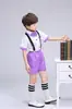 Traje de Coro Infantil para 1º de Junho Calça com Suspensório Masculina Traje Vestido Traje para Performance de Recitação de Poesia Infantil