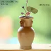 Vaso de Beleza de Grés Chinês Zen Retrô Escritório Arranjo de Flores Hidropônico Cerâmica Interior Desktop Enfeites Recipiente para Flores