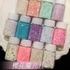 Pétalas de Cereja Lantejoulas Nail Art Glitter Laser Flush Cânhamo Cebola em Pó Pétala Cristal Cola Gotas Pacote de Material DIY Areia Movediça Mahjong