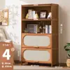 Estantería, unidad de almacenamiento, librero de pie, gabinete de almacenamiento infantil, almacenamiento de pared, gabinete lateral a prueba de polvo para el hogar con puertas.