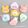 Brincos DIY Temáticos de Comida, Queijo Triângulo Realista, Presilhas de Orelha para Capa de Celular de Queijo, Acessórios de Resina de Material Creme no Atacado