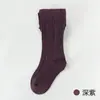 Meias Antipelúcia Infantis para Primavera e Outono, Leggings para Meninas, Meias de Bebê Versáteis de Algodão Penteado com Pé, Ponto Duplo, Classe A