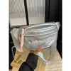 Bolsas Prateadas Tendência de Nicho Deste Ano para Mulheres, Nova Bolsa Transversal de Peito Versátil de Verão 2026, Bolsa de Cintura Fashion para Celular