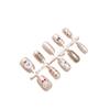 T464# Escalera Ultra Corta Rizada para Mascotas Pequeñas Ojo de Gato Chapado en Oro Ola Lazo Armadura para Perrito 30 Piezas Talla Completa/Talla S