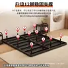 Cama Flotante de Hierro Forjado, Diseño Moderno Simple para Dormitorio del Hogar, Cama Matrimonial para Alquiler, Cama de Hierro Forjado con Marco de Hierro Reforzado y Acolchado Suave Suspendido