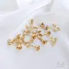Colgante de Rosa Estéreo Relleno de Oro de 14K que Conserva el Color Pendientes DIY Ganchos para Pendientes Colgantes de Pendientes Materiales para Joyería con Hilo Accesorios