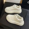 Tenis Blancos para Mujer con Aumento de Altura Oculto, Nuevos Populares Primavera 2026 Zapatos Casuales de Suela Gruesa con Suelas Suaves, Estilo Casual Versátil