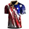 2024 Aliexpress Popular Verano Hombres Deportes al Aire Libre Retro Color de Contraste Táctico Camisa Polo Camiseta para Hombres