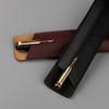 Estuche para lápices de cuero clásico de alta calidad de fábrica, simple, de cuero de microfibra, estuche protector para bolígrafos y plumas de firma, color sólido