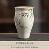 Juego de té de cerámica wisteria pintado a mano para Kung Fu, juego de gaiwan y taza de té para uso doméstico, juego de té vintage de lujo ligero
