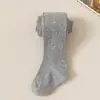 Meias Calças Femininas Comércio Exterior Mais Vendidas Estrelas Brilhantes Meias Céu Estrelado Algodão Macio Listra Vertical Alta Elasticidade Para Meninas Pequenas e Médias Calças Skinny