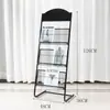 Suporte de Jornais, Estante de Armazenamento de Jornais e Revistas, Estante Catálogo de Livros e Revistas, Display Móvel para Folhetos, Estante de Armazenamento de Informações