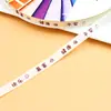 Ventas Directas de Fábrica Cinta Acanalada Blanca de 1.0m Estilo Ins Cinta para Pasteles Cinta para Envolver Regalos Decoración de Ramo en Inglés
