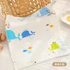 Toalla Cuadrada para Bebé de Seersucker de Seis Capas con Dibujos Animados, Toalla Suave y Absorbente para Saliva de Bebé, Toalla para Lavar la Cara de Recién Nacido