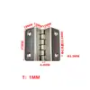 60% de descuento Caja de Madera Plegable de 2 Pulgadas Bisagra Plegable Conexión de Puerta de Armario Herrajes Agujero Cuatro Agujero Seis Hierro Doble Bisagra Plegable
