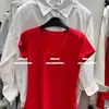 Moda Coreana Dongdaemun Verano 2026 Nuevo Diseño Versátil Dopamina Cuello en V Hombro Normal Manga Corta Camiseta para Mujer