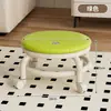 Taburete Pequeño Giratorio con Ruedas para Uso Doméstico, Taburete Bajo con Soporte Lumbar, Respaldo Acolchado Grueso Silencioso y Suave, Silla Pequeña con Ruedas para Movilidad y Estar Sentado Largo
