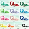 Estilo elegante corazón de chica temperamento pintura encantador pendiente de tuerca retorcido lindo color caramelo dopamina moda clip de oreja combinable