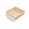 Caja Decorativa Navideña Adorno Almacenamiento de Pulseras Caja de Madera Cuadros Accesorios para Pulseras DIY Caja de Clasificación Cuadriculada 9