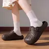 Nuevas sandalias casuales retro Nanbowan de EVA, huecas, transpirables, tipo Birkenstock para mujer, de verano, antideslizantes, con suela gruesa, para aumentar la altura, para uso en exteriores