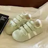 Zapatos de Entrenamiento Alemanes Casuales Antideslizantes Suela Suave para Primavera y Otoño Mujer 2026 Zapatos Súper Populares Zapatos Blancos Versátiles Zapatos de Velcro