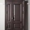 Puertas de Entrada de Villa Estilo Campestre, Casas de Campo Autoconstruidas, Puertas Dobles de Vidrio con Claraboyas Elevadas, Puertas de Entrada para Hogares, Fábrica de Puertas