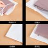 En stock bolsa con cierre de cremallera de película transparente por un lado y perforada por el otro, bolsa transparente para empaque de ropa, calcetines, ropa, bolsa autosellante
