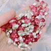 Venta Caliente Transfronteriza Flash Fino Huevo Paloma Uña Arte Diamante Alta Calidad Base Puntiaguda Forma Especial Diamante de Cristal K9 DIY Montón Diamante Venta al por Mayor