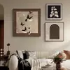Pintura Decorativa Estilo Medieval para Pared de Fondo de Sofá de Sala de Estar, Pintura Colgante Combinada Retro Francesa, Pueblo Dafen de Shenzhen