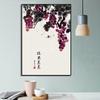 Pintura Decorativa de Novo Estilo Chinês Moderna Minimalista para Sala de Estar Pendurada Caqui Caqui Ruyi Mural para Restaurante Pintura de Entrada Estilo Chinês Atacado