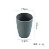 Taza de Beber Directo para Sala de Estar del Hogar, Taza de Plástico Grueso de Vientre Grande, Taza Simple de Color Sólido para Desayuno y Leche, Taza Diaria para Enjuague Bucal
