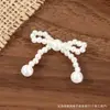 Fivela de sapato com laço de pérola, acessórios de decoração de roupas com contas feitos à mão, acessórios de cabelo DIY, peças de decoração para capa de celular