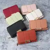 Cartera Popular de Lujo Ligero Transfronteriza para Mujer, Corta, de Moda, Gran Capacidad, Hebilla de Cremallera, Billetera para Estudiante, Color Sólido, Billetera para Monedas