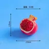Adornos Creativos de Comida y Juego Frutas Estéreo Color Sólido Lindos para Manualidades Accesorios de Joyería de Resina