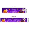 Banner de Halloween Transfronteiriço Novo Fundo Decoração de Quintal Externo Banner Decoração de Festa de Elfo Bandeira de Atmosfera