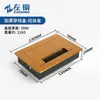 Caja de cables de aleación de aluminio engrosada para escritorio, cubierta de orificio para cables acolchada multifuncional para mueble de TV, cubierta decorativa para escritorio de oficina