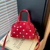 Bolso Bandolera para Mujer Bolso de Bolos Modelo 2026 Nicho Bolso de Hombro Simple Lindo Lunares Moda Bolso de Hombro Único