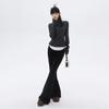 Pantalones Acampanados Versátiles de Estilo Vintage con Corte Relajado y Fluido, Pantalones Deportivos Largos hasta el Suelo, Pantalones Casuales para Mujer, Pantalones Largos de Otoño, Longitud Extendida