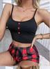 Mono ajustado transfronterizo de Amazon Europa y Estados Unidos para mujer, con tirantes bordados de viento puro, ropa interior sexy y tentación.