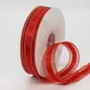 Fita de Malha com Borda Dourada 2,5CM Dexin Atacado para Acessórios de Cabelo Materiais DIY Embalagem de Buquê Tule Decorativo