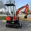 Excavadora pequeña, microexcavadora de tipo oruga para movimiento de tierras doméstico, miniexcavadora para huertos agrícolas, microexcavadora de ingeniería para demolición