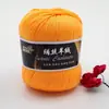 Seda Hilada Cachemir Tencel Algodón de Bambú 6 Pompones Carbón de Bambú Fibra de Bambú Tencel Primavera y Verano Tejido a Mano Ganchillo Lana Fina