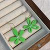 Aretes franceses delicados retro de cristal rosa con forma de flor para mujer aguja de plata s925 diseño de nicho aretes elegantes de alta gama