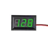 Voltímetro Digital LED de 0.56 pulgadas Cabezal de Voltímetro DC de Dos Cables DC4.5V-30.0V Protección contra Conexión Inversa