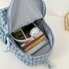 Mochila Ins Japonesa Cuadros Frescos Pequeños Mochila Linda de Chica Suave Alto Valor Combinable Mochila Escolar para Estudiantes de Secundaria y Preparatoria