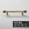 Novas Maçanetas de Madeira de Nogueira Estilo Chinês para Portas de Guarda-Roupa e Armários, Maçanetas Redondas Pequenas de Latão para Gavetas, Estilo Francês Bronze Antigo